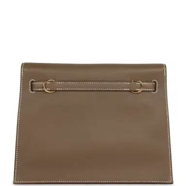 HERMÈS Hermes Kelly Danse Etoupe Evercolor Gold Hardware | Thumbnail 4 HERMÈS Hermes Kelly Danse Etoupe Evercolor Gold Hardware | Thumbnail 4