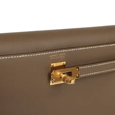 HERMÈS Hermes Kelly Danse Etoupe Evercolor Gold Hardware | Thumbnail 7 HERMÈS Hermes Kelly Danse Etoupe Evercolor Gold Hardware | Thumbnail 7