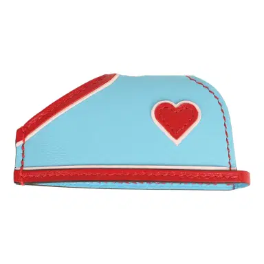 HERMÈS Hermes Rodeo Robeo Coeur Charm PM Rose Darling, Bleu Celeste & Rouge Radieux Milo Lambskin | Thumbnail 4 HERMÈS Hermes Rodeo Robeo Coeur Charm PM Rose Darling, Bleu Celeste & Rouge Radieux Milo Lambskin | Thumbnail 4
