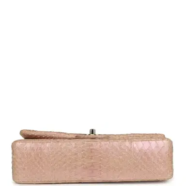 Chanel Pre-owned Chanel Medium Classic Double Flap Bag Iridescent Pink Python Light Gold Hardware | Thumbnail 6 Chanel Pre-owned Chanel Medium Classic Double Flap Bag Iridescent Pink Python Light Gold Hardware | Thumbnail 6