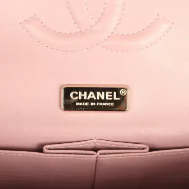 Chanel Pre-owned Chanel Medium Classic Double Flap Bag Iridescent Pink Python Light Gold Hardware | Thumbnail 9 Chanel Pre-owned Chanel Medium Classic Double Flap Bag Iridescent Pink Python Light Gold Hardware | Thumbnail 9
