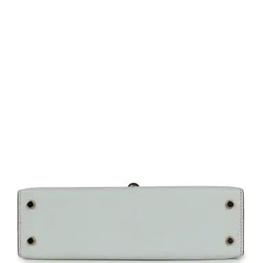 HERMÈS Pre-owned Hermes Special Order (HSS) Kelly Sellier 20 Bleu Brume, Rose Sakura Chevre Permabrass Hardware | Thumbnail 6 HERMÈS Pre-owned Hermes Special Order (HSS) Kelly Sellier 20 Bleu Brume, Rose Sakura Chevre Permabrass Hardware | Thumbnail 6