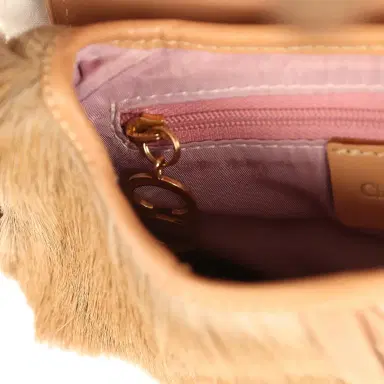 Dior Vintage Christian Dior Mini "Mohawk" Saddle Bag Light Brown, White Pony Hair Gold Hardware | Thumbnail 10 Dior Vintage Christian Dior Mini "Mohawk" Saddle Bag Light Brown, White Pony Hair Gold Hardware | Thumbnail 10