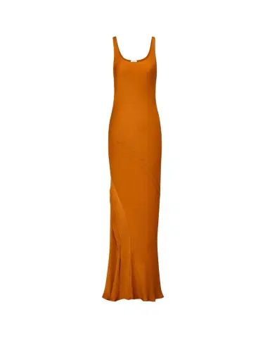 Yves Saint Laurent draped tank dress in silk satin | Thumbnail 1 Yves Saint Laurent draped tank dress in silk satin | Thumbnail 1