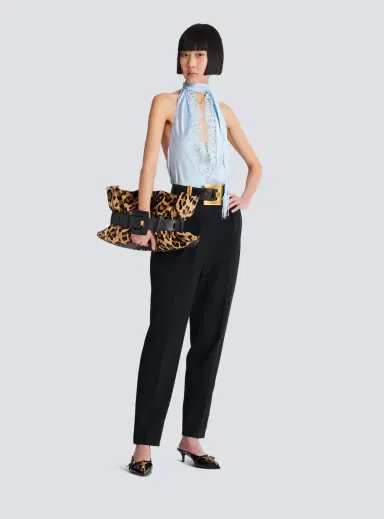 Balmain Anthem Medium ponyskin-style leopard print bag | Thumbnail 2 Balmain Anthem Medium ponyskin-style leopard print bag | Thumbnail 2