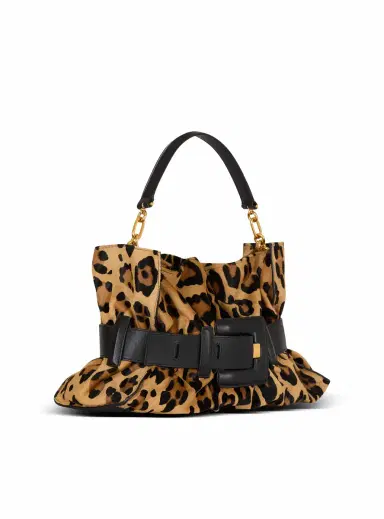 Balmain Anthem Medium ponyskin-style leopard print bag | Thumbnail 3 Balmain Anthem Medium ponyskin-style leopard print bag | Thumbnail 3