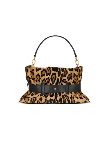 Balmain Anthem Medium ponyskin-style leopard print bag | Thumbnail 4 Balmain Anthem Medium ponyskin-style leopard print bag | Thumbnail 4