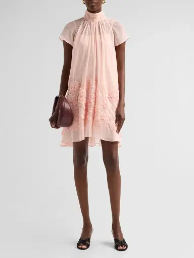 SIMKHAI Women's Aviel Floral Mini Dress - Bubblegum | Thumbnail 2 SIMKHAI Women's Aviel Floral Mini Dress - Bubblegum | Thumbnail 2