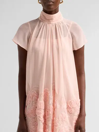SIMKHAI Women's Aviel Floral Mini Dress - Bubblegum | Thumbnail 5 SIMKHAI Women's Aviel Floral Mini Dress - Bubblegum | Thumbnail 5
