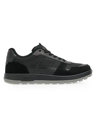 Brioni Men's Mixed-Media Low-Top Sneakers - Black | Thumbnail 1 Brioni Men's Mixed-Media Low-Top Sneakers - Black | Thumbnail 1