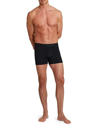 Commando Men's Micro Modal Modern-Fit Boxer Brief - White | Thumbnail 2 Commando Men's Micro Modal Modern-Fit Boxer Brief - White | Thumbnail 2