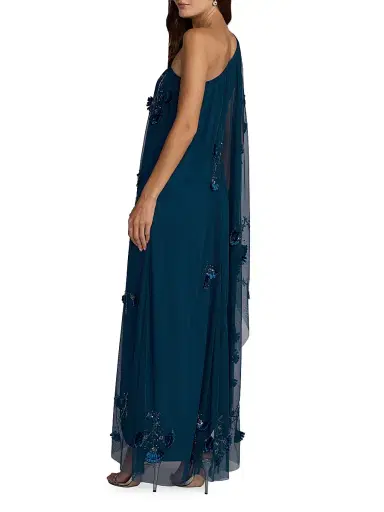 Mac Duggal Women's Embellished Trapeze One-Shoulder Gown | Thumbnail 2 Mac Duggal Women's Embellished Trapeze One-Shoulder Gown | Thumbnail 2