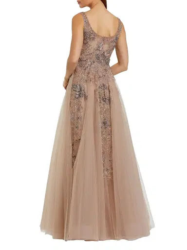 Mac Duggal Women's Embellished Fit & Flare Tulle Gown | Thumbnail 2 Mac Duggal Women's Embellished Fit & Flare Tulle Gown | Thumbnail 2
