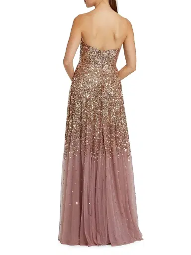 Mac Duggal Women's Ombré Sequin-Embellished Tulle Gown | Thumbnail 2 Mac Duggal Women's Ombré Sequin-Embellished Tulle Gown | Thumbnail 2