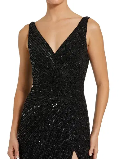 Mac Duggal Women's Sleeveless Sequin Gown | Thumbnail 3 Mac Duggal Women's Sleeveless Sequin Gown | Thumbnail 3