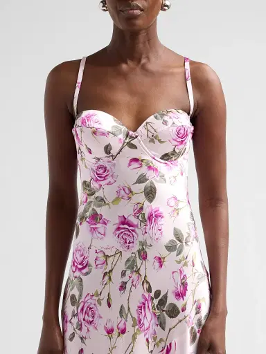L'Agence Women's Sayla Floral Silk Maxi Dress - Light Purple Grandiflora Rose - Size 14 | Thumbnail 5 L'Agence Women's Sayla Floral Silk Maxi Dress - Light Purple Grandiflora Rose - Size 14 | Thumbnail 5