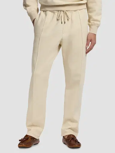 Ralph Lauren Purple Label Men's Silk-Blend Drawstring Joggers - Limestone | Thumbnail 4 Ralph Lauren Purple Label Men's Silk-Blend Drawstring Joggers - Limestone | Thumbnail 4