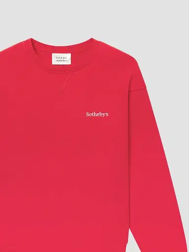 Frame The Sotheby's Crewneck Sweatshirt - Red Washed | Thumbnail 5 Frame The Sotheby's Crewneck Sweatshirt - Red Washed | Thumbnail 5