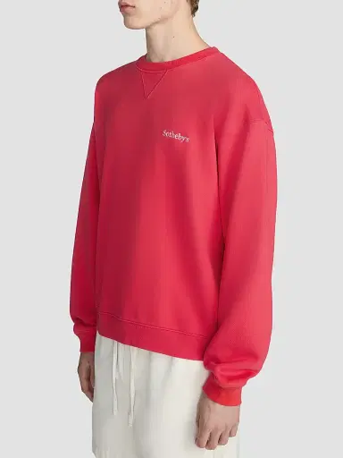 Frame The Sotheby's Crewneck Sweatshirt - Red Washed | Thumbnail 7 Frame The Sotheby's Crewneck Sweatshirt - Red Washed | Thumbnail 7
