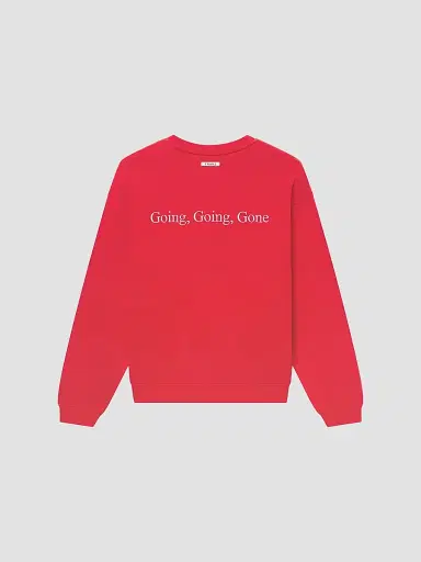 Frame The Sotheby's Crewneck Sweatshirt - Red Washed | Thumbnail 8 Frame The Sotheby's Crewneck Sweatshirt - Red Washed | Thumbnail 8