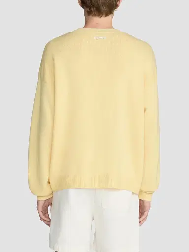 FRAME x Sotheby's Cashmere Sweater - Yellow | Thumbnail 2 FRAME x Sotheby's Cashmere Sweater - Yellow | Thumbnail 2