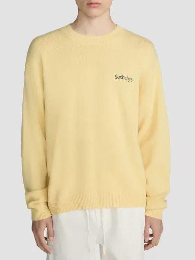 FRAME x Sotheby's Cashmere Sweater - Yellow | Thumbnail 3 FRAME x Sotheby's Cashmere Sweater - Yellow | Thumbnail 3
