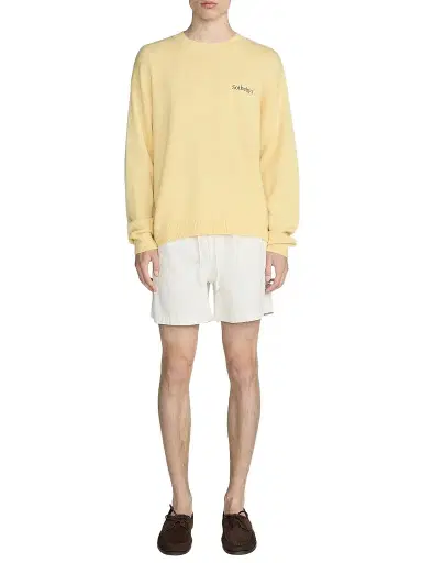 FRAME x Sotheby's Cashmere Sweater - Yellow | Thumbnail 1 FRAME x Sotheby's Cashmere Sweater - Yellow | Thumbnail 1