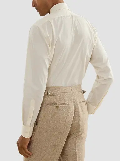Ralph Lauren Purple Label Men's Poplin Button-Front Shirt | Thumbnail 8 Ralph Lauren Purple Label Men's Poplin Button-Front Shirt | Thumbnail 8