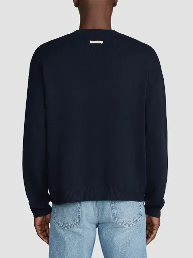 Frame x Sotheby's Cashmere Sweater - Navy | Thumbnail 3 Frame x Sotheby's Cashmere Sweater - Navy | Thumbnail 3