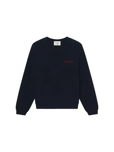 Frame x Sotheby's Cashmere Sweater - Navy | Thumbnail 1 Frame x Sotheby's Cashmere Sweater - Navy | Thumbnail 1