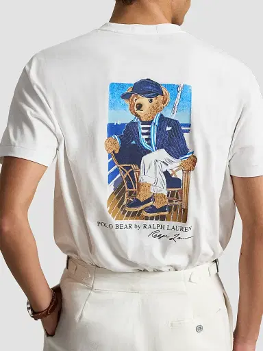 Polo Ralph Lauren Men's Classic-Fit Polo Bear Jersey T-Shirt - Newport Bear White - Size XXL | Thumbnail 3 Polo Ralph Lauren Men's Classic-Fit Polo Bear Jersey T-Shirt - Newport Bear White - Size XXL | Thumbnail 3