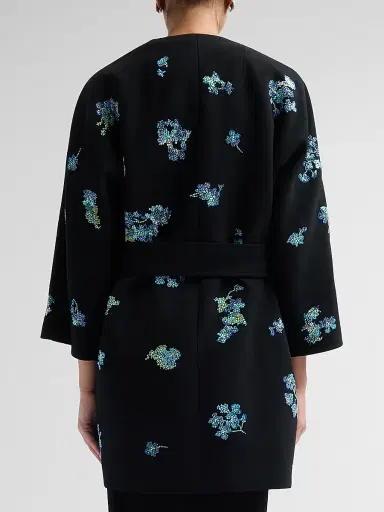Libertine Women's Bluebell Lane Embellished Opera Wrap Coat - Black - Size Medium | Thumbnail 3 Libertine Women's Bluebell Lane Embellished Opera Wrap Coat - Black - Size Medium | Thumbnail 3