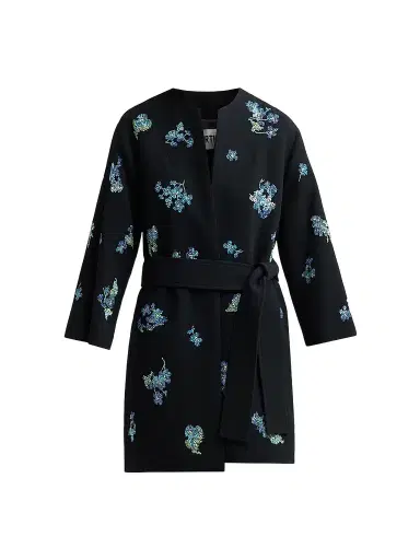 Libertine Women's Bluebell Lane Embellished Opera Wrap Coat - Black - Size Medium | Thumbnail 1 Libertine Women's Bluebell Lane Embellished Opera Wrap Coat - Black - Size Medium | Thumbnail 1