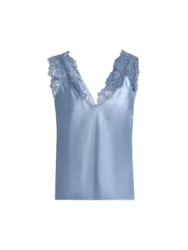 Cami NYC Women's Ola Lace Trim Satin Camisole - Mist - Size Large | Thumbnail 1 Cami NYC Women's Ola Lace Trim Satin Camisole - Mist - Size Large | Thumbnail 1