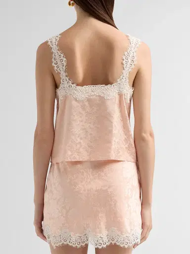 Cami NYC Women's Collins Lace Trim Satin Camisole - Light Peach - Size Large | Thumbnail 3 Cami NYC Women's Collins Lace Trim Satin Camisole - Light Peach - Size Large | Thumbnail 3