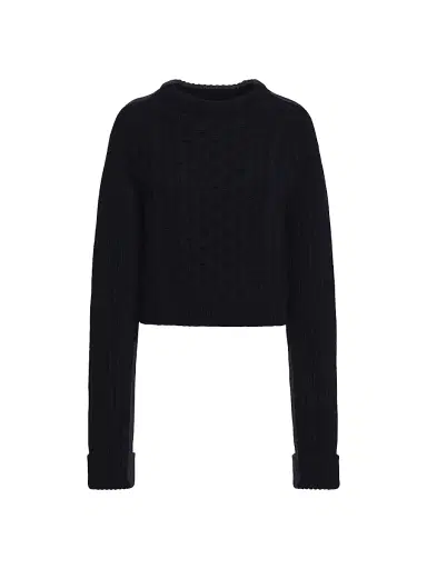 Malo Women's Cable-Knit Cashmere Sweater - Blue | Thumbnail 1 Malo Women's Cable-Knit Cashmere Sweater - Blue | Thumbnail 1