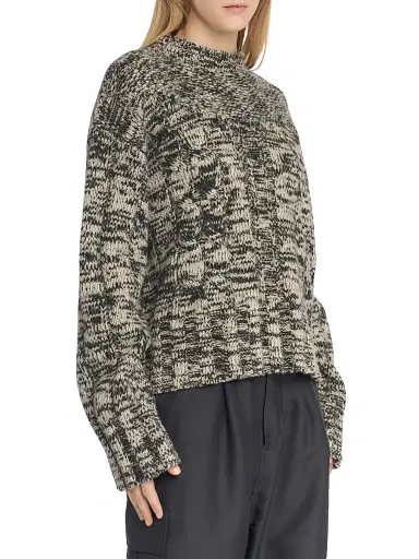 Malo Women's Marled Wool-Silk Sweater - Nero Miele - Size Large | Thumbnail 4 Malo Women's Marled Wool-Silk Sweater - Nero Miele - Size Large | Thumbnail 4