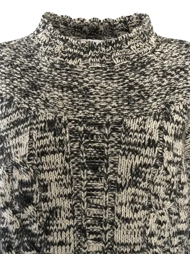 Malo Women's Marled Wool-Silk Sweater - Nero Miele - Size Large | Thumbnail 7 Malo Women's Marled Wool-Silk Sweater - Nero Miele - Size Large | Thumbnail 7