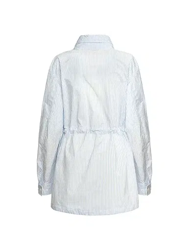 Malo Women's Oversized Field Jacket - Candido Fog Blue | Thumbnail 3 Malo Women's Oversized Field Jacket - Candido Fog Blue | Thumbnail 3