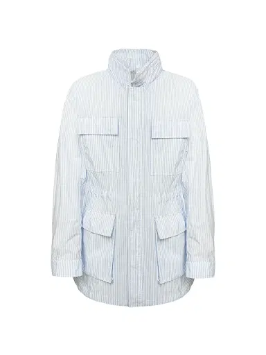 Malo Women's Oversized Field Jacket - Candido Fog Blue | Thumbnail 1 Malo Women's Oversized Field Jacket - Candido Fog Blue | Thumbnail 1