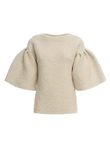 Malo Women's Wool-Cashmere Knit Puff-Sleeve Top - Margherita | Thumbnail 1 Malo Women's Wool-Cashmere Knit Puff-Sleeve Top - Margherita | Thumbnail 1