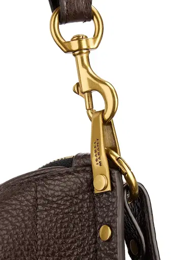 Isabel Marant Women's Oskan Soft Zip Leather Shoulder Bag - Coffee | Thumbnail 6 Isabel Marant Women's Oskan Soft Zip Leather Shoulder Bag - Coffee | Thumbnail 6