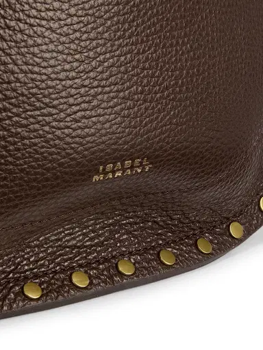 Isabel Marant Women's Oskan Soft Zip Leather Shoulder Bag - Coffee | Thumbnail 7 Isabel Marant Women's Oskan Soft Zip Leather Shoulder Bag - Coffee | Thumbnail 7