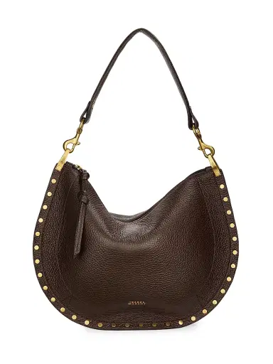 Isabel Marant Women's Oskan Soft Zip Leather Shoulder Bag - Coffee | Thumbnail 1 Isabel Marant Women's Oskan Soft Zip Leather Shoulder Bag - Coffee | Thumbnail 1