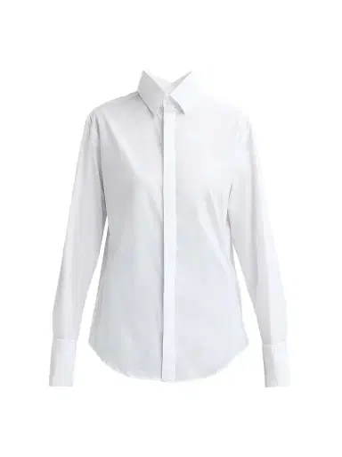 Jean Paul Gaultier Women's Open Fly Away Cotton Shirt | Thumbnail 1 Jean Paul Gaultier Women's Open Fly Away Cotton Shirt | Thumbnail 1