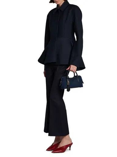 Stella McCartney Women's Ryder Small Faux-Suede Top Handle Bag | Thumbnail 2 Stella McCartney Women's Ryder Small Faux-Suede Top Handle Bag | Thumbnail 2
