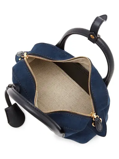 Stella McCartney Women's Ryder Small Faux-Suede Top Handle Bag | Thumbnail 4 Stella McCartney Women's Ryder Small Faux-Suede Top Handle Bag | Thumbnail 4