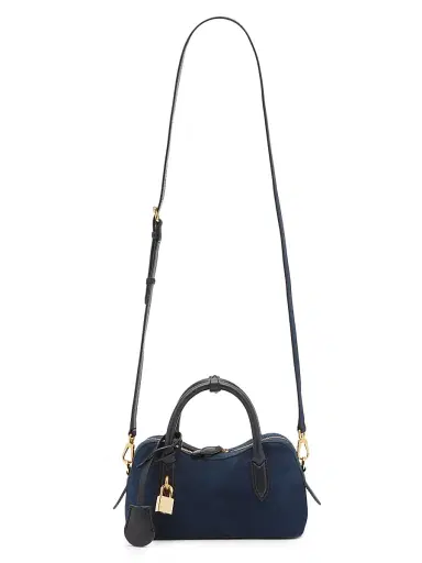 Stella McCartney Women's Ryder Small Faux-Suede Top Handle Bag | Thumbnail 8 Stella McCartney Women's Ryder Small Faux-Suede Top Handle Bag | Thumbnail 8