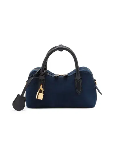Stella McCartney Women's Ryder Small Faux-Suede Top Handle Bag | Thumbnail 1 Stella McCartney Women's Ryder Small Faux-Suede Top Handle Bag | Thumbnail 1