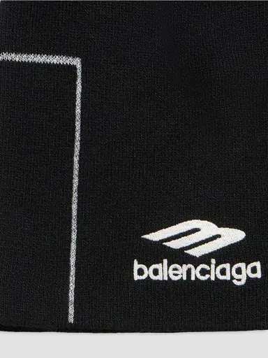 Balenciaga Men's 3B Sports Icon Sporty Beanie | Thumbnail 4 Balenciaga Men's 3B Sports Icon Sporty Beanie | Thumbnail 4
